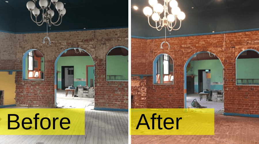 Adelaide Wet Grit Blasting Heritage Brick Restoration