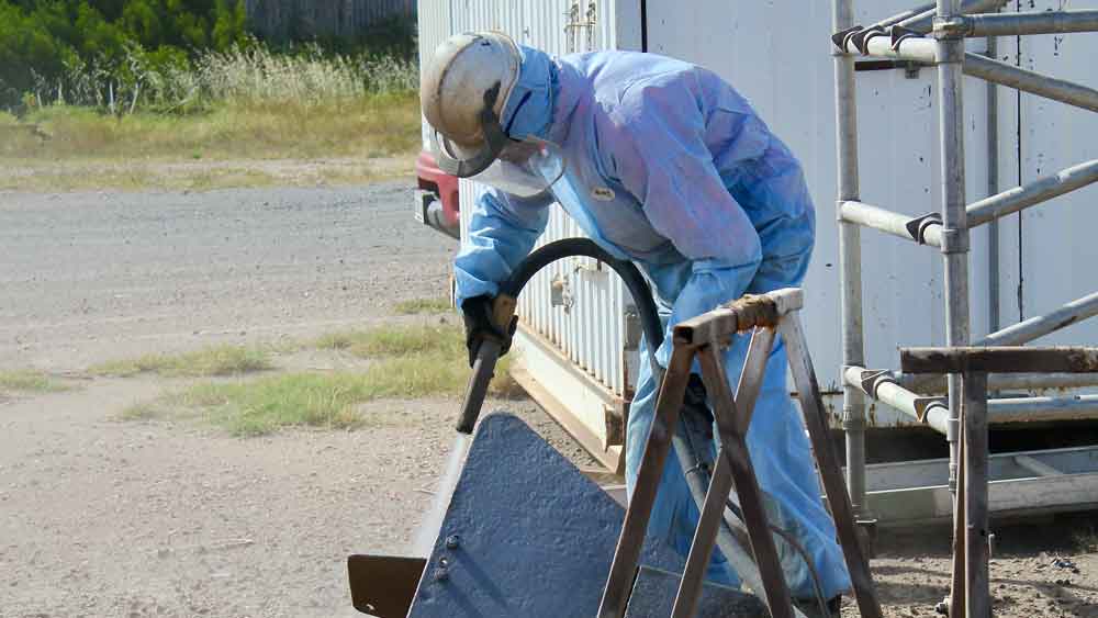 Specialists in wet grit blasting, Adelaide wide